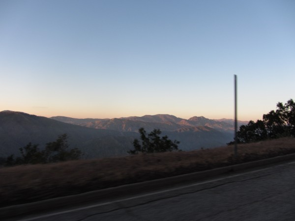 Drive up to Mt. Wilson