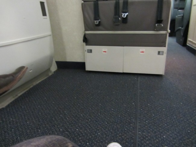 Legroom of Row 5 of p.s. Business Class