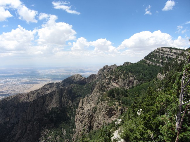 The Sandia Mountains on 7/17/2011