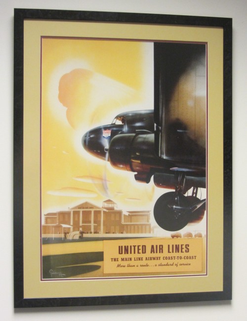 Arthur C. Radebaugh - United Airlines - The Main Line Airway Coast-to-Coast - 1938 Advertisement