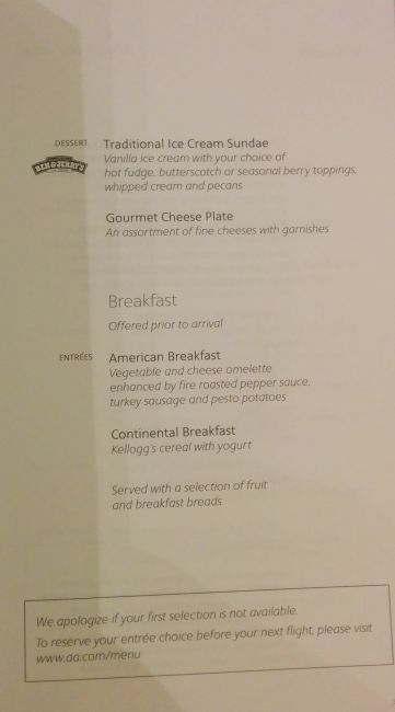 American Airlines Business Class Chicago to London