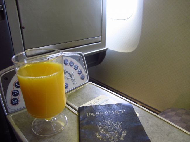 American Airlines Business Class Milan to New York