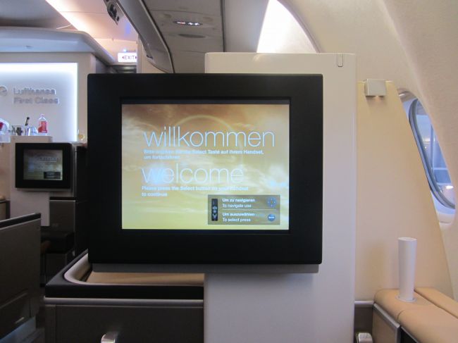 Lufthansa First Class Seat Los Angeles to Munich