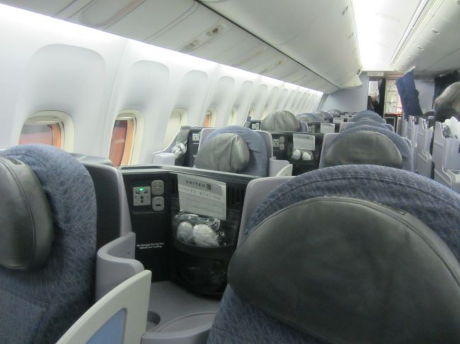 United Airlines Business Class Newark to Milan