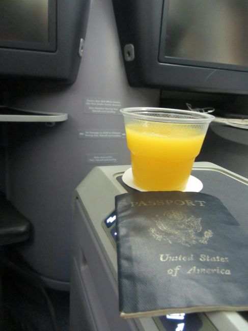 United Airlines Business Class Newark to Milan