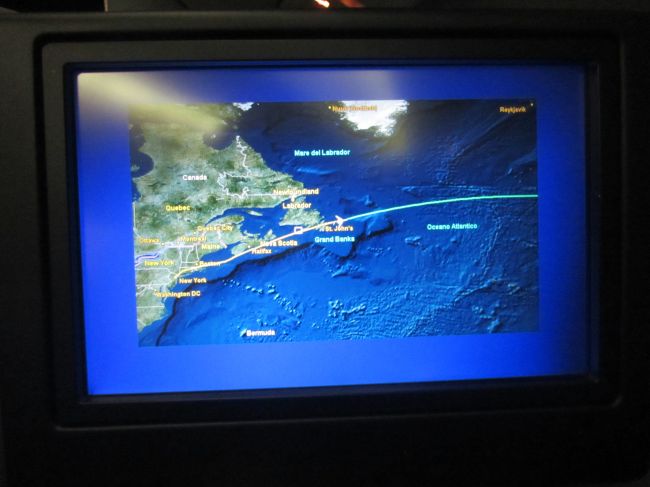 United Airlines Business Class Newark to Milan