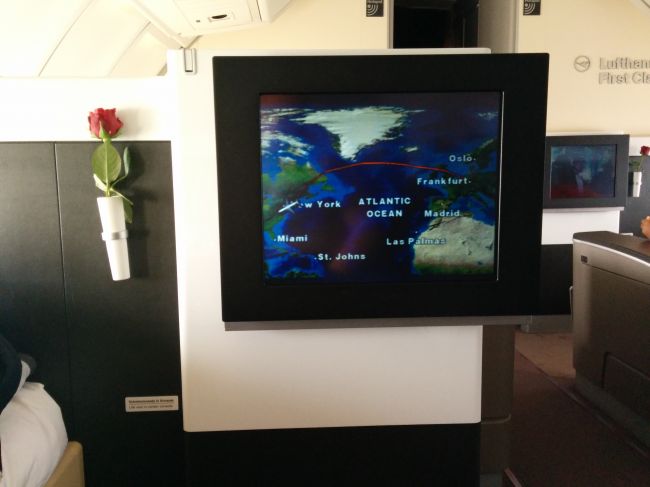 Lufthansa First Class Frankfurt to New York
